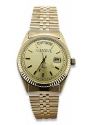 Montre Homme en Or Jaune 14 carats 585 Geneve mw013ydy&mbw018y