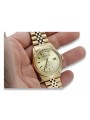 Желтое золото 14k 585 мужские наручные часы Geneve mw013ydy&mbw018y