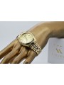 Желтое золото 14k 585 мужские наручные часы Geneve mw013ydy&mbw018y