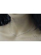 Chaîne en or jaune et blanc italien 14K, collier Fantazy 50 cm cct005yw