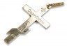 Pendentif croix orthodoxe en or jaune 14 carats oc001y