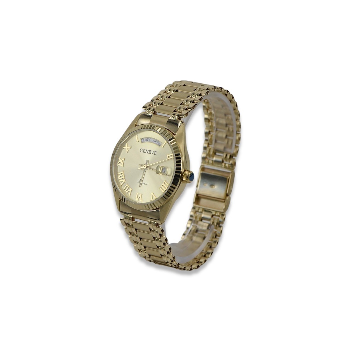 Goldene Herrenuhr Geneve ★ https://zlotychlopak.pl/de/ ★ Goldreinheit 585 333 Niedriger Preis!