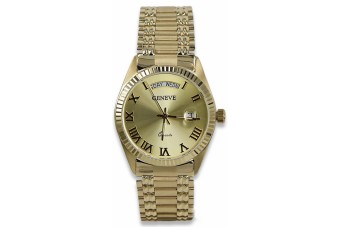 Reloj de oro para hombre Geneve ★ https://zlotychlopak.pl/es/ ★ Pureza del oro 585 333 ¡Precio bajo!