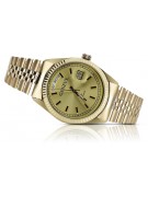 Gold men's watch Geneve ★ zlotychlopak.pl ★ Gold purity 585 333 Low Price!