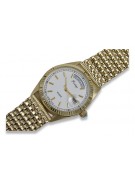 Итальянские Желтые 14k 585 Золотые Мужские Черные Часы Geneve mw013ydw&mbw013y