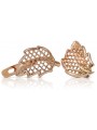 "No Stones Original 14K Rose Gold Vintage Earrings" ven003 ven003