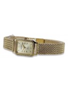 Reloj de pulsera de dama en oro amarillo 14k 585 Geneve lw055y&lbw003y