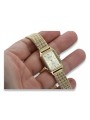 Жёлтое золотое леди наручные часы Geneve 14k 585 lw055y&lbw003y