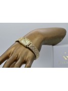 Montre bracelet pour dame en or jaune 14 carats 585 Genève lw055y&lbw003y