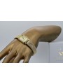 Montre bracelet pour dame en or jaune 14 carats 585 Genève lw055y&lbw003y