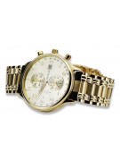 Gold men's watch Geneve ★ zlotychlopak.pl ★ Gold purity 585 333 Low Price!