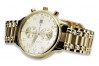 Reloj de pulsera Geneve de oro amarillo de 14k para hombre mw005ydg&mbw006yo