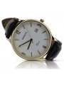 Gold men's watch Geneve ★ zlotychlopak.pl ★ Gold purity 585 333 Low Price!