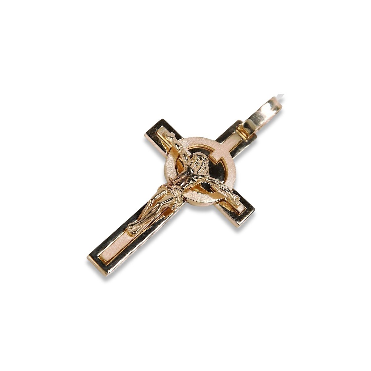 Golden Catholic Cross ★ russiangold.com ★ Gold 585 333 Low price