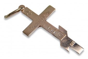 Crucea ortodoxă de aur ★ russiangold.com ★ Aur 585 333 Preț mic