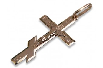 Crucea ortodoxă de aur ★ russiangold.com ★ Aur 585 333 Preț mic