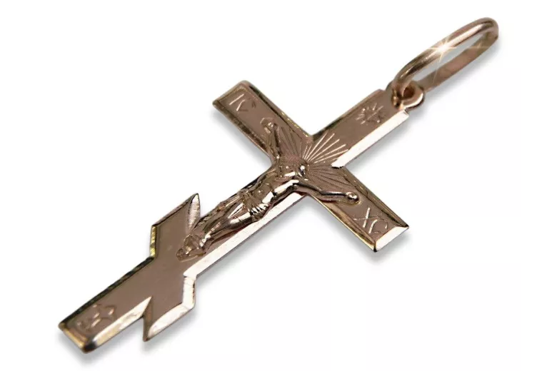 Croix orthodoxe en or ★ russiangold.com ★ Or 585 333 Petit prix