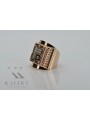 Rose Gold Zircon Signet Ring csc004rw