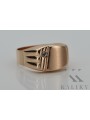 Anillo vintage de oro rosa de 14k con circón. csc008r