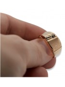 Anillo vintage de oro rosa de 14k con circón. csc008r