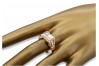 Розовое золото 14K, Цирконный мужской печатный камень csc009rw