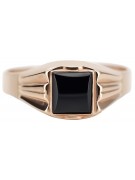 Rose Gold Onyx Signet Ring csc010r