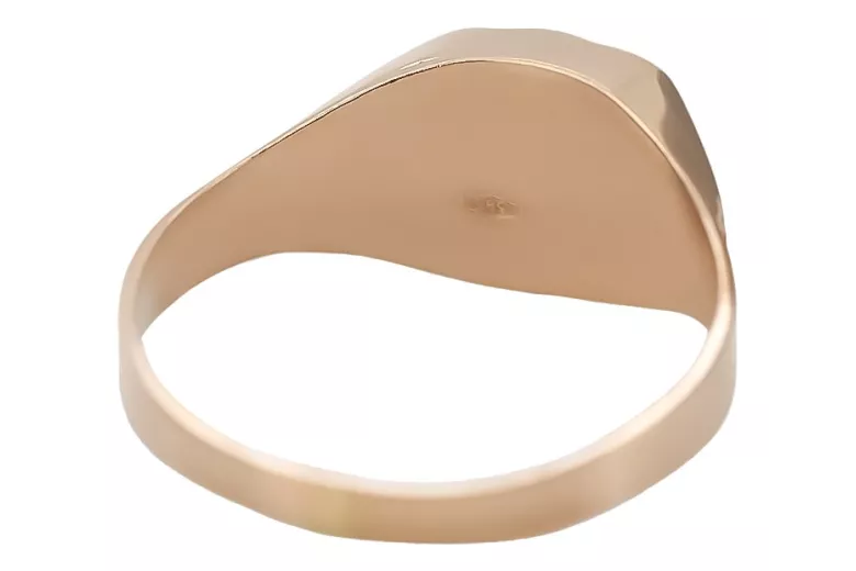 Rose Gold Onyx Signet Ring csc010r