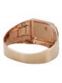 "Vintage 14K Rose Gold Men's Signet with Zircon Stone" csc017r