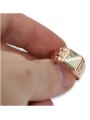 "Vintage 14K Rose Gold Men's Signet with Zircon Stone" csc017r