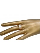 "Vintage 14K Rose Gold Men's Signet with Zircon Stone" csc017r