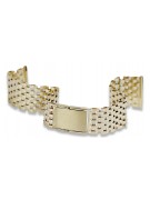 14K Yellow Gold Adjustable Bracelet for Men mbw005y