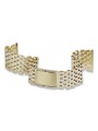 14K Yellow Gold Adjustable Bracelet for Men mbw005y