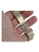 14K Yellow Gold Adjustable Bracelet for Men mbw005y