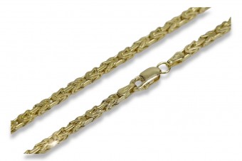 Cadena ★ de oro rosa amarillo russiangold.com ★ Oro 585 333 Precio bajo