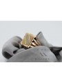 Anillo de sello para hombre, oro rosa 14K, sin piedras csn006r