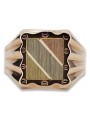 14K Rose Gold Men's Signet Ring, No Stones csn006r