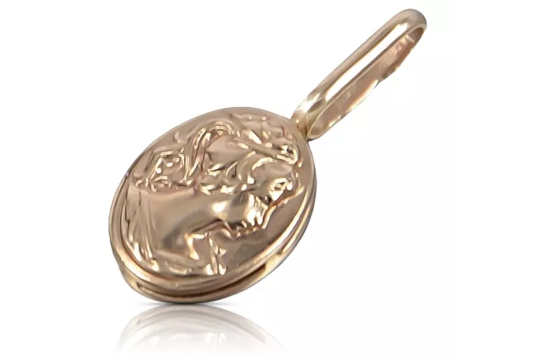 "Pendentif Camea Vintage en Or Rose 14 carats 585, Pas de Pierres" vpn007 vpn007