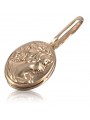 "Original Vintage No-Stone 14K Rose Gold Camea Pendant" vpn007 vpn007