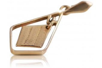 "Elegante Colgante Cuadrado de Oro Rosa Antiguo de 14k Sin Piedras" vpn003 vpn003