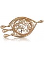 "Pendentif Vintage Sans Pierres en Or Rose 14 carats 585" vpn020 vpn020