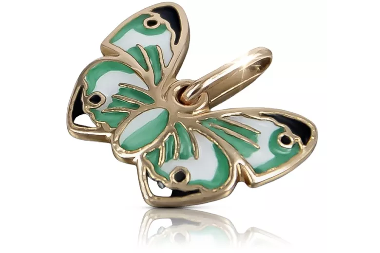 "Mariposa antigua sin piedras en Oro rosa antiguo original de 14k" vpn022 vpn022