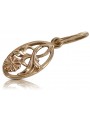 "Pendentif Feuille Vintage en Or Rose 14 Carats 585 d'Origine, Pas de Pierres" vpn038 vpn038