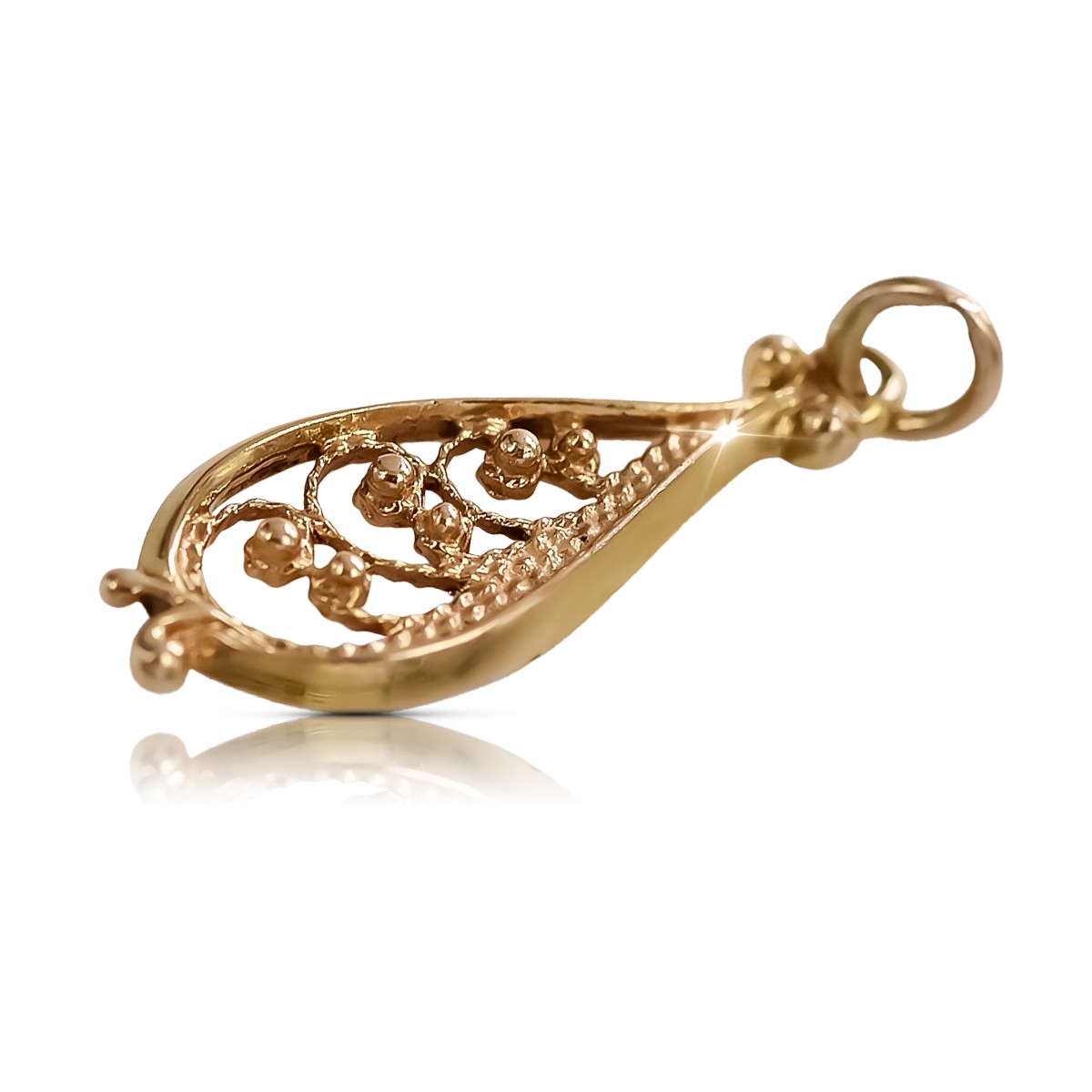 "Pendentif Vintage en Forme de Poisson en Or Rose 14 Carats 585 d'Origine" vpn063 vpn063