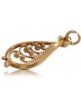 "Pendentif Vintage en Forme de Poisson en Or Rose 14 Carats 585 d'Origine" vpn063 vpn063