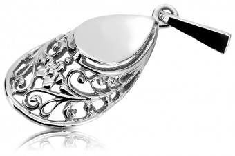 Sterling Silver 925 Vintage Horseshoe Pendant, No Stones vpn074s