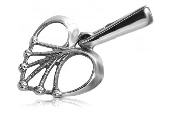 925 Sterling Silber Vintage Herzanhänger, Keine Steine vpn076s