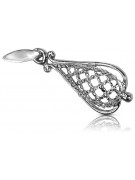 Pendentif Vintage en Argent Sterling 925, Pas de Pierre vpn082s