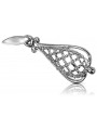 Sterling Silver 925 Vintage Pendant, No Stone Jewelry Piece vpn082s