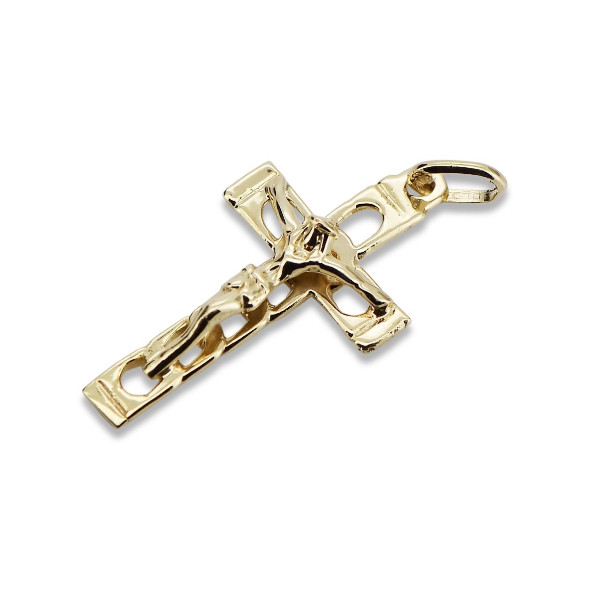 Golden Catholic Cross ★ russiangold.com ★ Gold 585 333 Low price