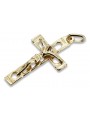 Golden Catholic Cross ★ russiangold.com ★ Gold 585 333 Low price